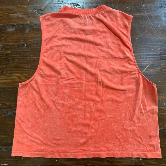 SAGE COLLECTIVE Tank Top Perforated Cutout Muscle Seamless Mineral Wash Womens M - Picture 2 of 5